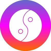 Yin yang Vector Icon Design