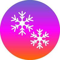 diseño de icono de vector de nieve