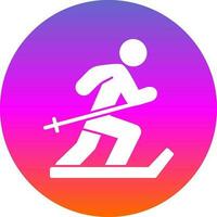 esquí vector icono diseño