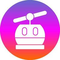 Ski lift Vector Icon Design