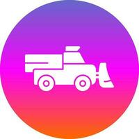 Snowplow Vector Icon Design