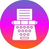 Typewriter Vector Icon Design