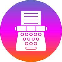 Typewriter Vector Icon Design