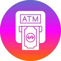 Atm machine Vector Icon Design