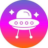 Alien ship Vector Icon Design