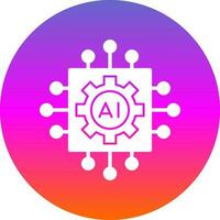 Artificial intelligence Vector Icon Design