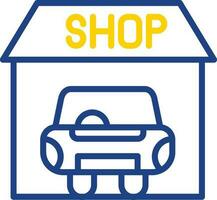 Car shop Vector Icon Design