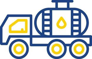 Oil tanker Vector Icon Design