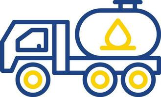 Tanker truck Vector Icon Design