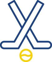 Hockey stick Vector Icon Design