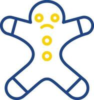 Gingerbread man Vector Icon Design