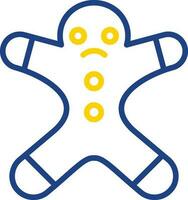 Gingerbread man Vector Icon Design