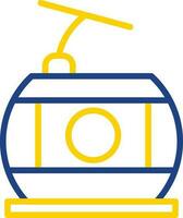 Cable car Vector Icon Design