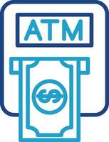 Atm machine Vector Icon Design