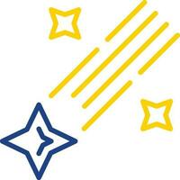 Shooting star Vector Icon Design