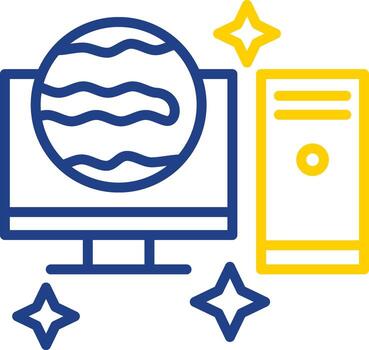 escritorio computadora vector icono diseño