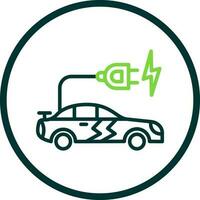 Electric car Vector Icon Design