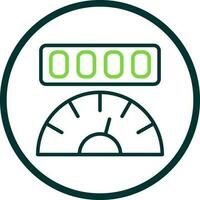 Mileage Vector Icon Design