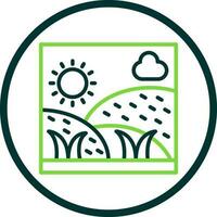 Grassland Vector Icon Design