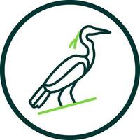 Heron Vector Icon Design