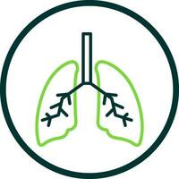 diseño de icono de vector de pulmones