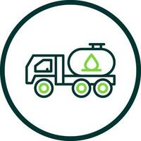 Tanker truck Vector Icon Design