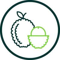 Lychee Vector Icon Design