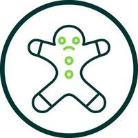 Gingerbread man Vector Icon Design