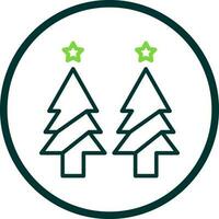 diseño de icono de vector de árbol de navidad