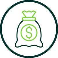 Money bag Vector Icon Design