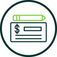 Cheque Vector Icon Design