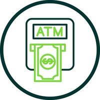 Atm machine Vector Icon Design