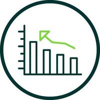 Bar graph Vector Icon Design