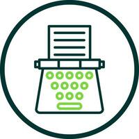 Typewriter Vector Icon Design