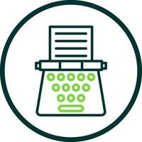 Typewriter Vector Icon Design