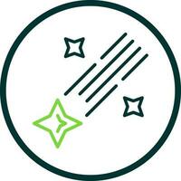 Shooting star Vector Icon Design