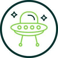 Alien ship Vector Icon Design