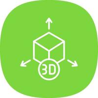 diseño de icono de vector de modelo 3d