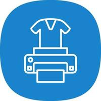 Dtg printer Vector Icon Design