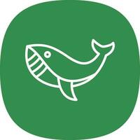 Whale Vector Icon Design