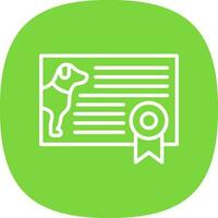 Certificate Vector Icon Design