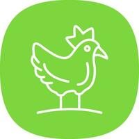 Hen Vector Icon Design