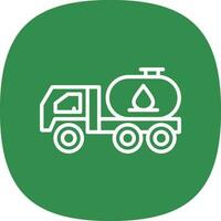 Tanker truck Vector Icon Design