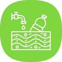 diseño de icono de vector de contaminación de agua