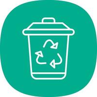 Recycle bin Vector Icon Design