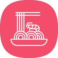 Pad thai Vector Icon Design