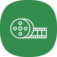 Film roll Vector Icon Design