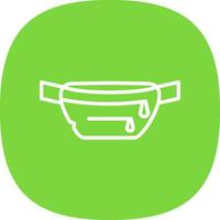 Fanny pack Vector Icon Design