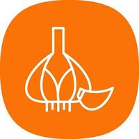 Garlic Vector Icon Design