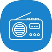 diseño de icono de vector de radio